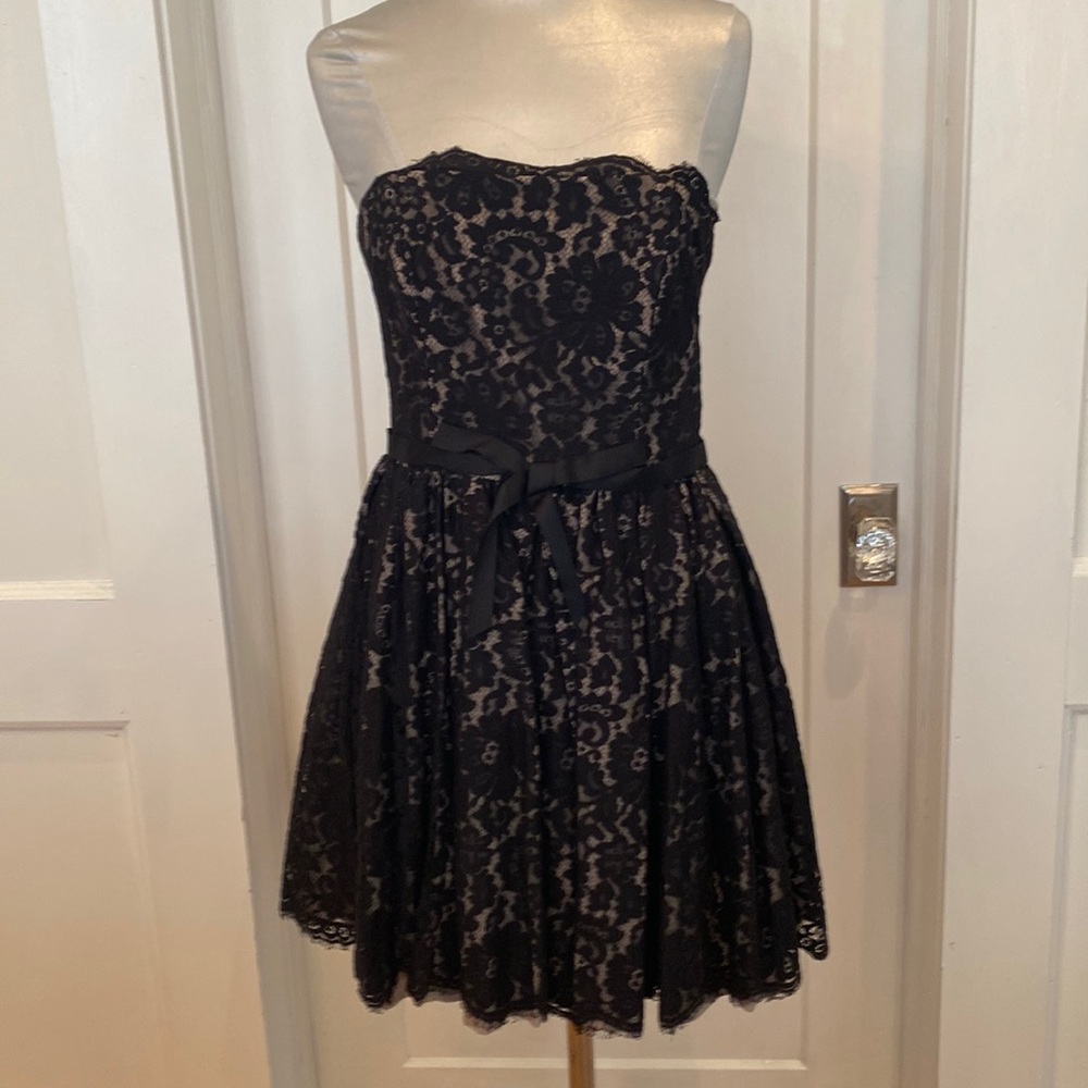 Robert Rodriguez Black Lace Dress